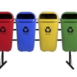 Conjunto de Lixeiras Seletivas - Eco Bin - Eco Bin - Portal Governo