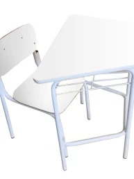 Conjunto Escolar Trapezoldal em Madeira - Flexibase - Flexibase - Portal Governo